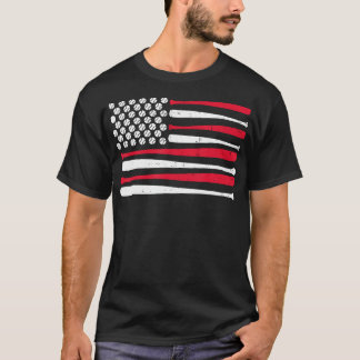 アメリカ旗野球アメリカヴィンテージ野球スポーツ Tシャツ