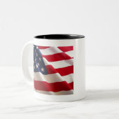 アメリカ旗 ツートーンマグカップ (正面左)