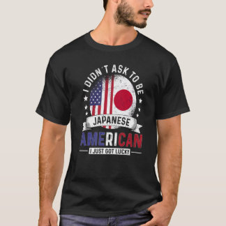 アメリカ日本の国旗プライドカントリーJa Tシャツ