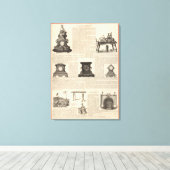 アメリカ時計会社 キャンバスプリント (インサイチュ (ウッドフロア))