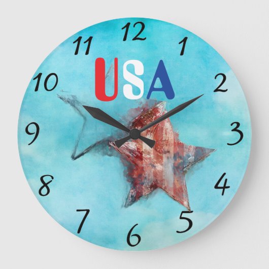 アメリカ時計 ラージ壁時計 (正面)