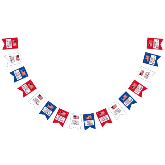 アメリカ最初のトランプの旗 バンティングフラッグ (全)