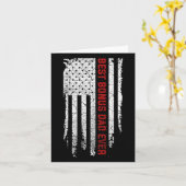アメリカ最高のパパへのプレゼント USA国旗 父の日ギフト カード (黄色い花)