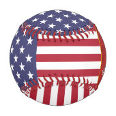 アメリカ最高のパパ愛国米国アメリカ国旗 野球ボール (裏面)