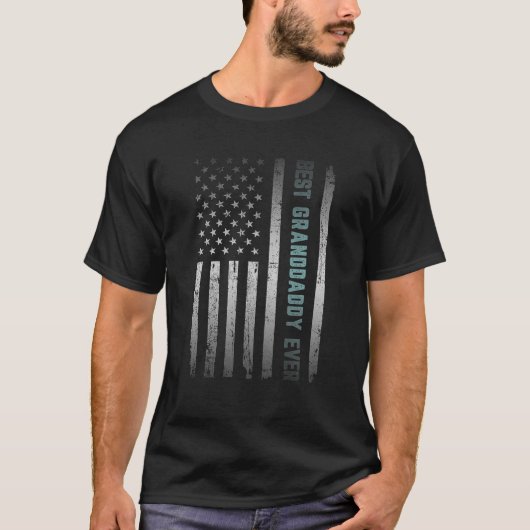 アメリカ最高の合衆国国旗の父親と共に祖父 Tシャツ (正面)