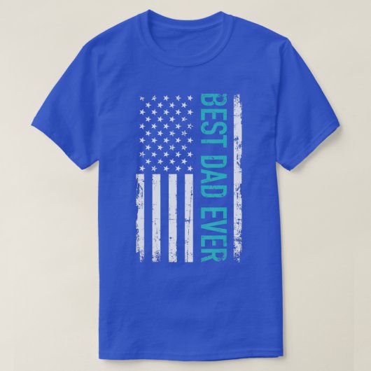 アメリカ最高の国旗で父親の日のパパ Tシャツ (デザイン正面)