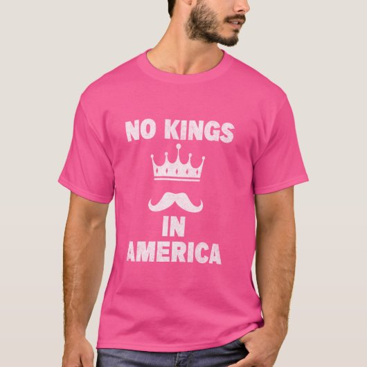 アメリカ最高裁の抗議活動に王はいない Tシャツ (正面)
