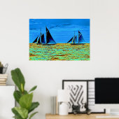 アメリカ杯はイドラーとヒルデガルドで戦う ポスター (ホームオフィス)