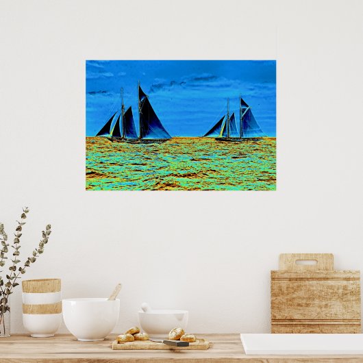 アメリカ杯はイドラーとヒルデガルドで戦う ポスター (キッチン)