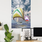 アメリカ杯。..動揺していた。 ポスター (ホームオフィス)