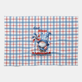 アメリカ格言の神の祝福アメリカ キッチンタオル