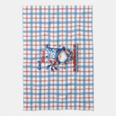 アメリカ格言の神の祝福アメリカ キッチンタオル (縦)