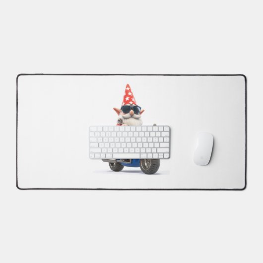 アメリカ格言ライディングバイク デスクマット (キーボード&マウス)