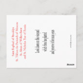 アメリカ正教会ミッション祈りの言葉カード ポストカード (裏面)