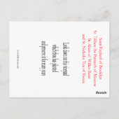 アメリカ正教会ミッション祈りの言葉カード ポストカード (裏面)