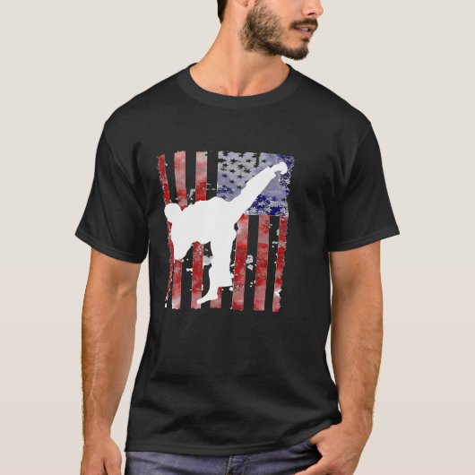 アメリカ武術アーツアーツテコンドウウェイTkd Tシャツ (正面)