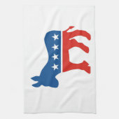 アメリカ民主党員パーティーロバ統一されたー州 キッチンタオル (縦)
