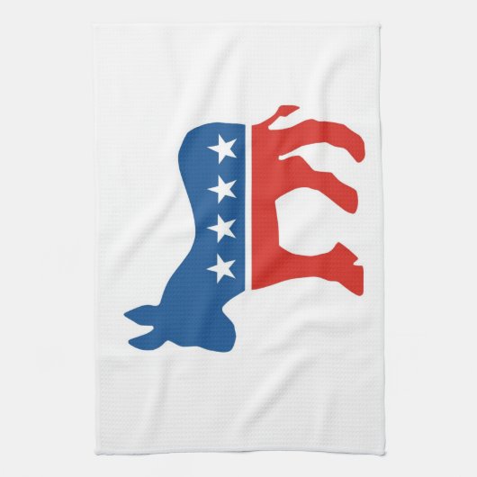 アメリカ民主党員パーティーロバ統一されたー州 キッチンタオル (縦)