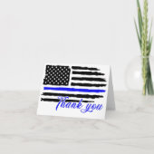 アメリカ水彩米国国旗の軍隊愛国心 サンキューカード (正面)