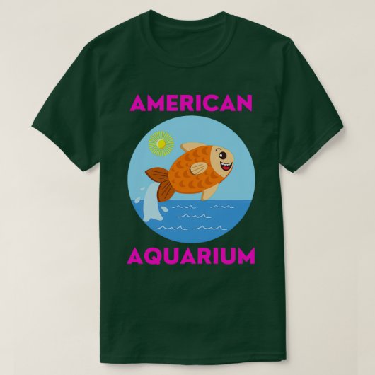 アメリカ水族館3 Tシャツ (デザイン正面)