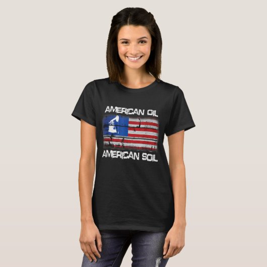 アメリカ油アメリカンソイル国旗プライド Tシャツ (正面フル)