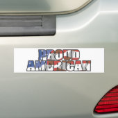 アメリカ流のアメリ誇りを持ったカ人 バンパーステッカー (車上)