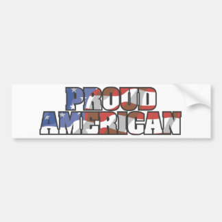 アメリカ流のアメリ誇りを持ったカ人 バンパーステッカー