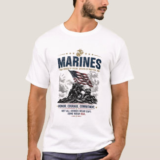 アメリカ海兵隊の勇猛な精神 海兵隊 EGA メンズ Tシャツ