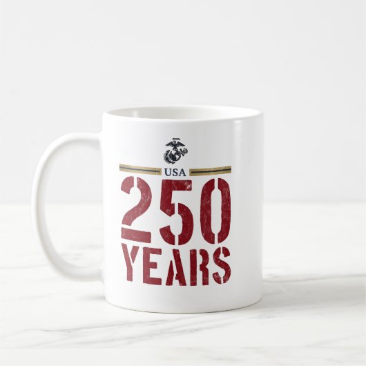 アメリカ海兵隊イーグル250周年記念 コーヒーマグカップ (左)