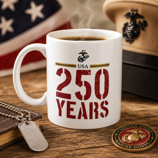 アメリカ海兵隊イーグル250周年記念 コーヒーマグカップ