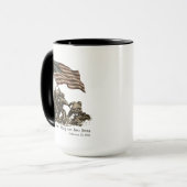 アメリカ海兵隊記念碑デザイン マグカップ (正面左)