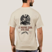 アメリカ海兵隊250周年記念Tシャツ Tシャツ (裏面)