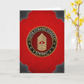 アメリカ海兵隊：軍曹(USMC MySgt) カード (黄色い花)