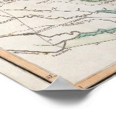 アメリカ海岸の地図 ポスター (角)