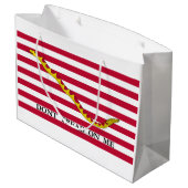 アメリカ海軍のジャックに踏み込むな ラージペーパーバッグ (裏面アングル)