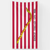 アメリカ海軍のジャックに踏み込むな 横断幕 (縦)