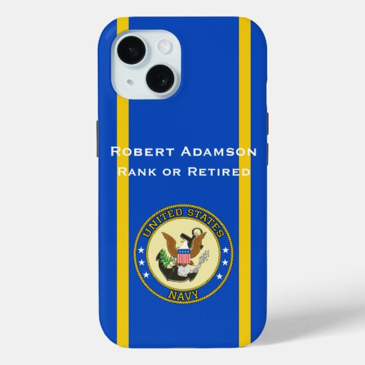 アメリカ海軍のディフェンスエンブレムをカスタマイズ Case-Mate iPhoneケース (裏面)