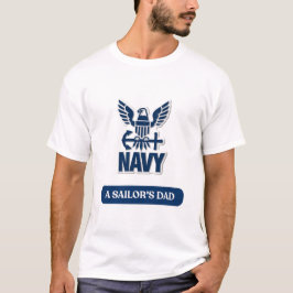 アメリカ海軍の兵隊の父のTシャツ - 海軍パパ自慢  Tシャツ