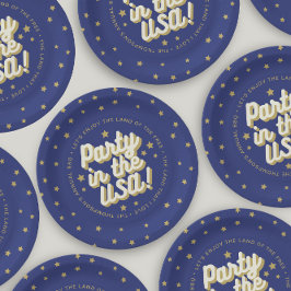 アメリカ海軍パーティー 4th of July 飾り ペーパープレート