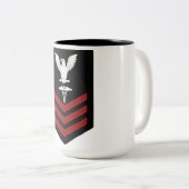アメリカ海軍医療隊章コーヒーマグ ツートーンマグカップ (正面右)