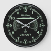アメリカ海軍時計 模造品 ラージ壁時計 (正面)