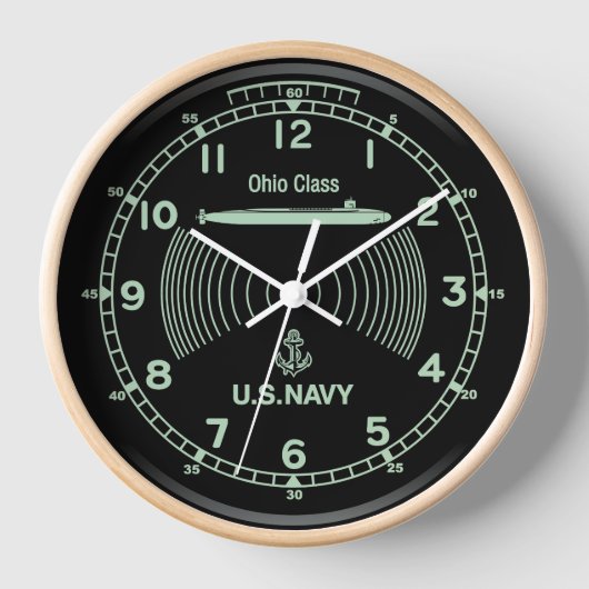 アメリカ海軍時計 模造品 壁時計 (正面)