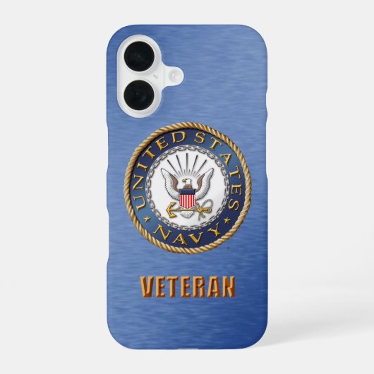アメリカ海軍退役軍人のiPhoneケース iPhone 16ケース (裏面)