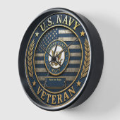 アメリカ海軍退役軍人栄誉時計 壁時計 (傾斜)