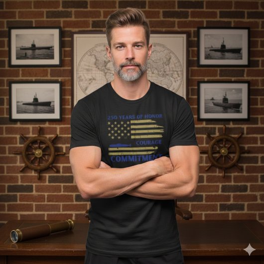 アメリカ海軍250周年記念潜水艦オナータイ Tシャツ