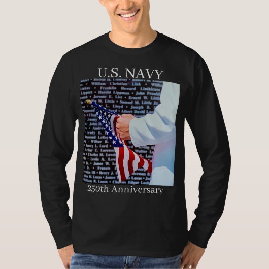 アメリカ海軍 250周年記念 Tシャツ (正面)
