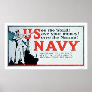 アメリカ海軍(US02162)の世界を参照 ポスター
