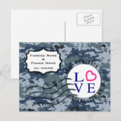 アメリカ海軍(USN) 結婚式場のご案内 & 愛 案内ポストカード (正面/裏面)