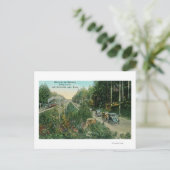 アメリカ湖周辺のハイウェイシーン ポストカード (スタンド正面)