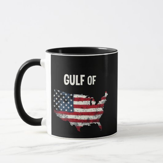 アメリカ湾おもしろいトランプ米国国旗 マグカップ (左)
